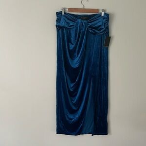 NWT Eloquii Velvet Maxi Skirt